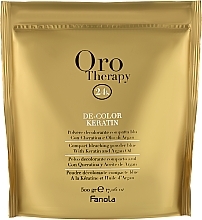 Fragrances, Perfumes, Cosmetics Bleaching Powder with Keratin - Fanola Oro Therapy Color Keratin