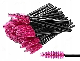 Fragrances, Perfumes, Cosmetics Disposable Lash & Brow Brushes, black-pink - Lewer