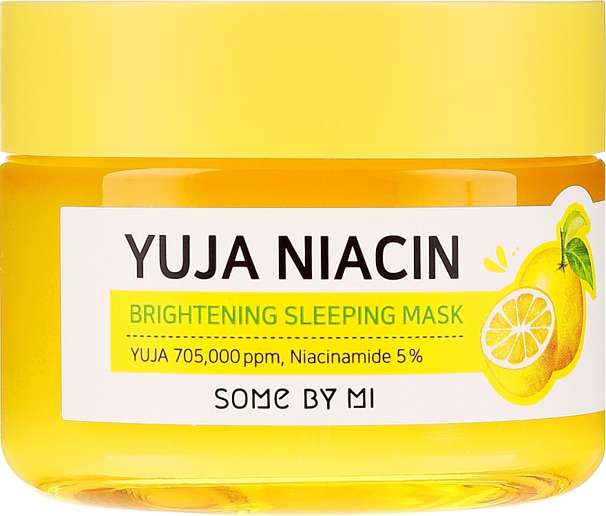 Night Tone Evening Face Mask - Some By Mi Yuja Niacin Brightening Sleeping — photo N4