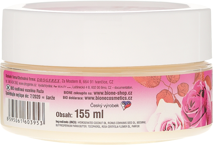 Vaseline - Bione Cosmetics Cosmetic Vaseline With Rose Oil — photo N3
