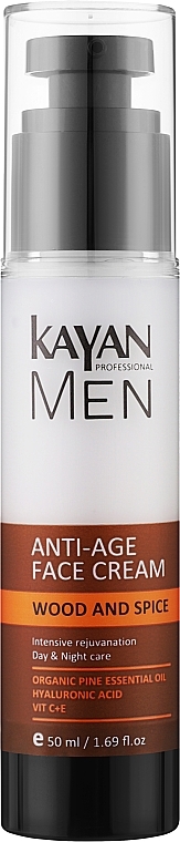 アンチエイジングフェイスクリーム - Kayan Professional Men Anti-Age Face Cream — photo N1