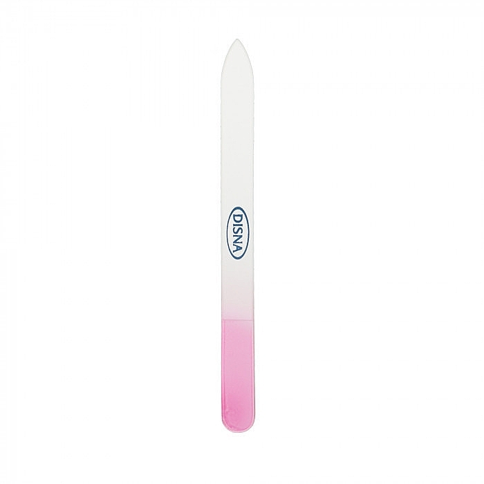 Glass Nail File, 13.8 cm, pink - Disna Pharma — photo N1