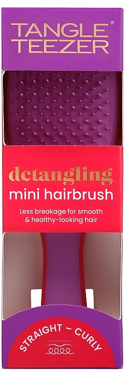 Hair Brush - Tangle Teezer Wet Detangler Mini BB Red Purple — photo N5