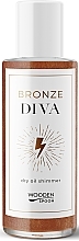 Fragrances, Perfumes, Cosmetics Natural Face & Body Dry Oil with Bronze Shimmer - Wooden Spoon Bronze Diva Dry Oil Shimmer