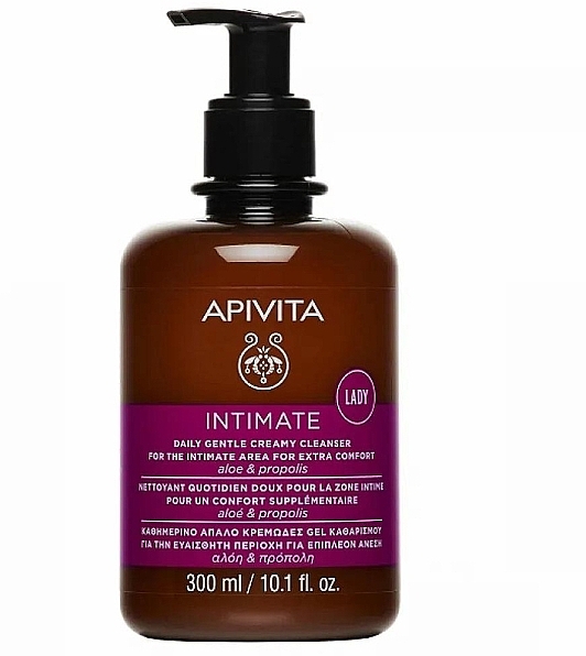 Gentle Intimate Wash Cream - Apivita Intimate Lady Daily Gentle Creamy Cleanser — photo N1