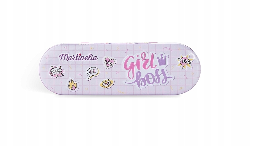 Beauty Set - Martinelia Super Girl Nail Polish & Stickers Tin Box — photo N2