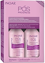 Fragrances, Perfumes, Cosmetics Keratin Hair Straightening Kit - Inoar Pos Progress Duo (shm/250ml + cond/250ml)