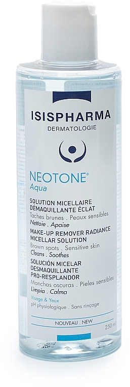 Makeup Remover - Isispharma Neotone Aqua Make-up Remover Radiance Micellar Solution — photo N1