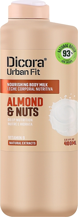 Almond, Walnut & Vitamin B Body Milk - Dicora — photo N1