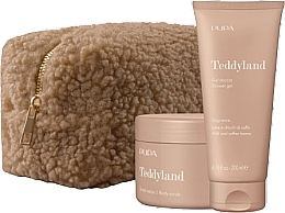 Fragrances, Perfumes, Cosmetics セット - Pupa Teddyland Milk And Coffee Beans (b/scrub/150ml + sh/gel/200ml + bag)