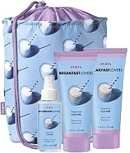 Fragrances, Perfumes, Cosmetics Set - Pupa Breakfast Lovers Oat Milk (sh/milk/200ml + b/lot/200ml + scent/water/100ml + bag)