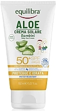 Baby Sunscreen SPF 50+ - Equilibra Aloe Baby Sun Cream SPF 50+ — photo N1