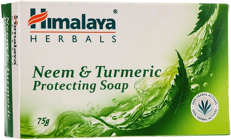 Protective Neem & Turmeric Soap - Himalaya Herbals Neem & Turmeric Protecting Soap — photo N1