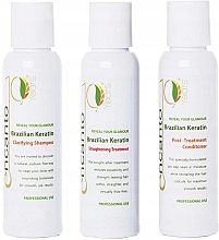 Fragrances, Perfumes, Cosmetics Set - Encanto Brazilian Keratin Treatment Kit (shmp/473ml + treatm/473ml + cond/473ml)
