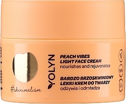 Nourishing Face Cream 'Peach' - Yolyn Peach Vibes Face Cream — photo N2