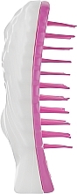 Hair Brush, white and pink - Tangle Angel White Fuchsia Reborn Compact — photo N3