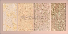 Highlighter Palette - Makeup Revolution Vintage Lace Highlighter Palette — photo N2