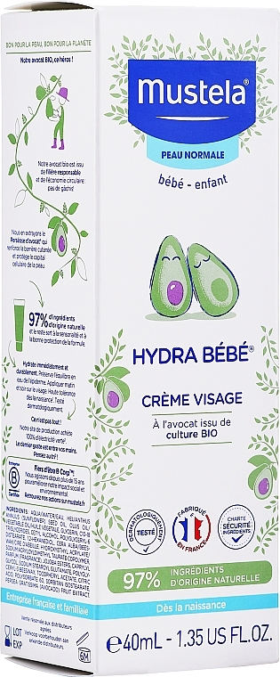 Face Cream - Mustela Hydra Bebe Visage — photo N1