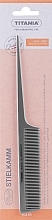 Fragrances, Perfumes, Cosmetics Comb with Plastic Handle 20.5cm, grey - Titania