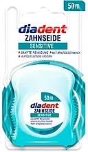 Fragrances, Perfumes, Cosmetics Dental Floss, 50m - Diadent Sensitiv Dental Floss