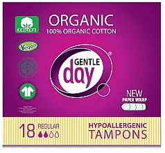 Fragrances, Perfumes, Cosmetics Sanitary Tampons, 18 pcs - Gentle Day Hypoallergenic Tampons Regular