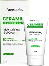 Fragrances, Perfumes, Cosmetics Moisturizing Gel Cream with Ceramides - Face Facts Ceramide Moisturising Gel Cream