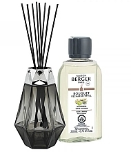 Set - Maison Berger Wilderness Prisme Black Reed Diffuser Gift Set (diffuser/200ml + refill/200ml) — photo N2