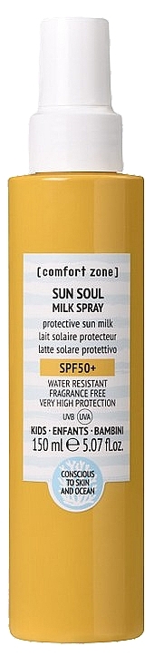 Kids Sunscreen Milk Spray SPF50+ - Comfort Zone Sun Soul Milk Spray Kids — photo N1