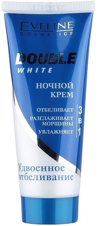 Night Face Cream - Eveline Cosmetics Double White — photo N1