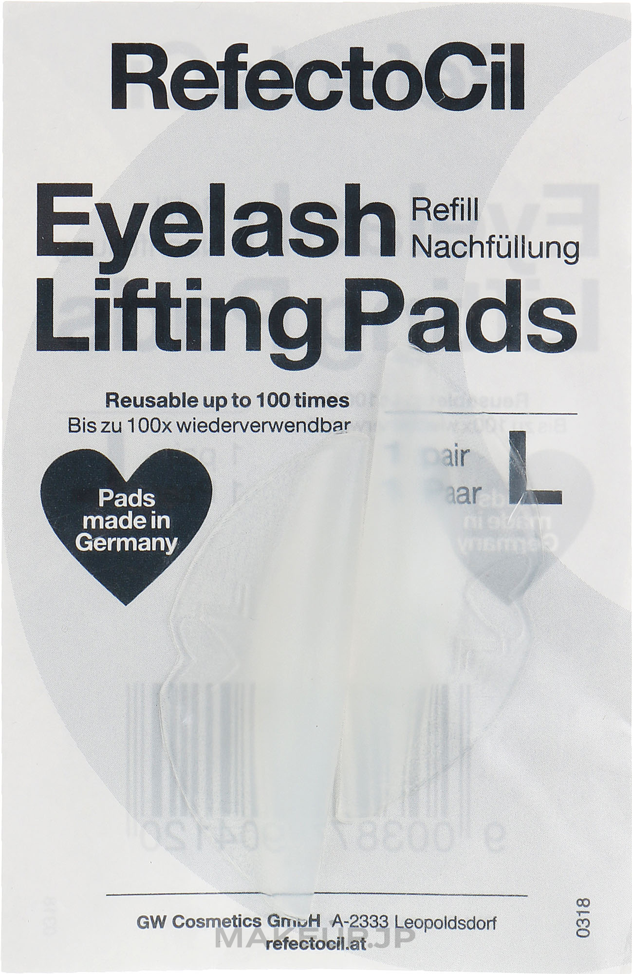 Silicone Eyelash Lifting Pads - RefectoCil Eyelash Lifting Pads L — photo 2 szt.