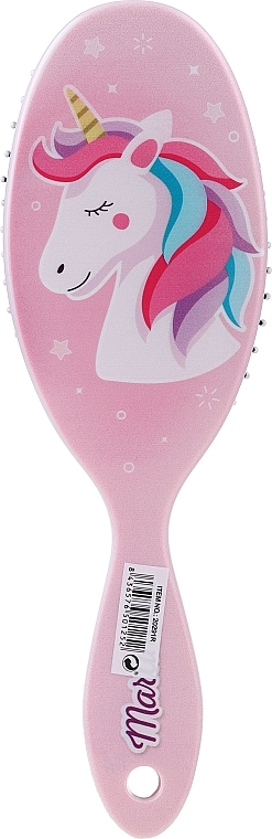 Hair Brush "Magic", pink, unicorn - Martinelia — photo N1