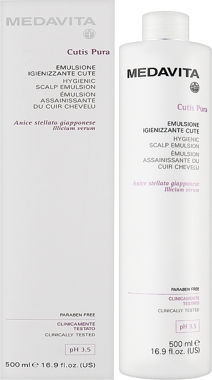 Hair Emulsion - Medavita Cutis Pura Hygienic Scalp Emulsion — photo N2