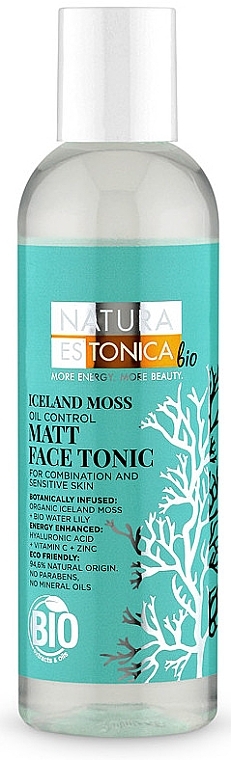 Mattifying Face Tonic Iceland Moss - Natura Estonica Iceland Moss Face Tonic — photo N1
