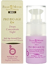 Fragrances, Perfumes, Cosmetics Night Eye Serum - Frais Monde Pro Bio-Age Eye Drops Night Concentrate