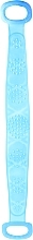 Silicone Body Scrubber with Handles, blue - Deni Carte — photo N1