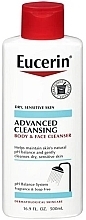 Fragrances, Perfumes, Cosmetics Body & Face Cleanser - Eucerin Advanced Cleansing Body And Face Wash