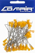 Fragrances, Perfumes, Cosmetics Metallic Hair Roller Pins, 8.5 cm, yellow - Comair