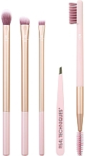 Eye Makeup Brush Set - Real Techniques Naturally Beautiful Eye Makeup Brush Kit — photo N1