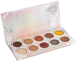 Fragrances, Perfumes, Cosmetics Eyeshadow Palette, 10 Shades - Peggy Sage Eye Shadows Palette 3D Metal & Mat