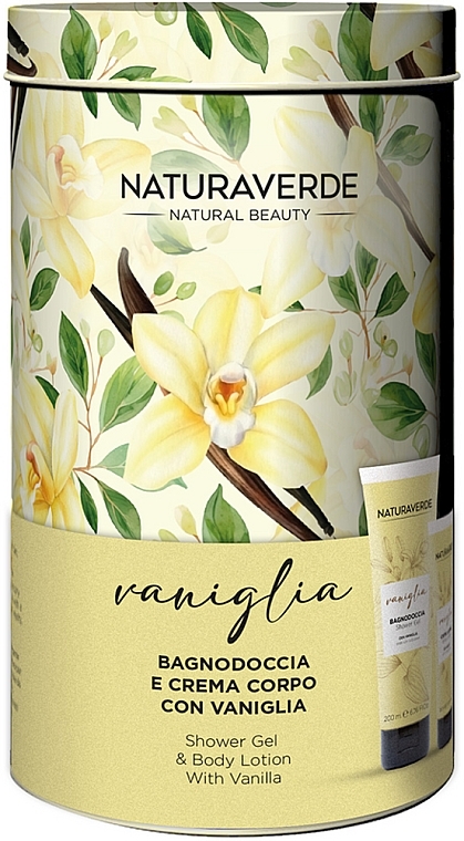 Set - Naturaverde Vanilla (sh/gel/200ml + b/cr/100ml) — photo N2