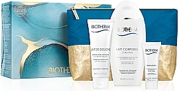 Fragrances, Perfumes, Cosmetics Set - Biotherm Lait Corporel (b/milk/200ml + milk/75ml + h/cr/20ml + pouch)