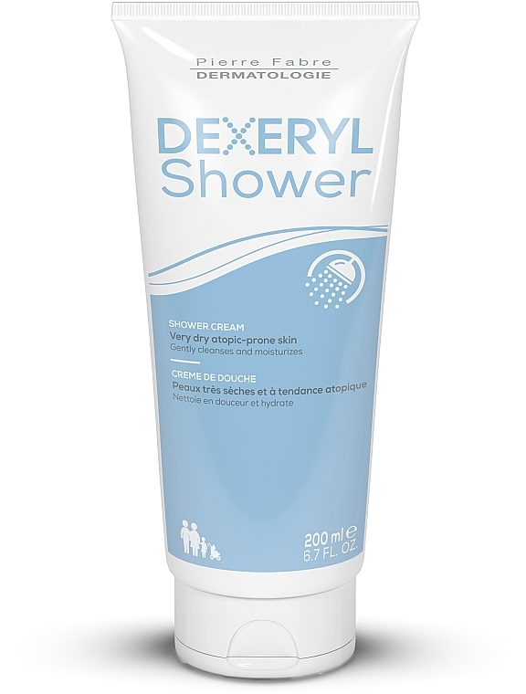 Cleansing Shower Cream for Dry and Atopic Prone Skin - Pierre Fabre Dermatologie Dexeryl Shower Cream — photo N1