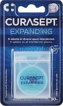 Fragrances, Perfumes, Cosmetics Expanding Dental Floss, 30 m, mint - Curaprox Curasept Expanding Microfibre Floss