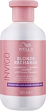 Anti-Yellow Shampoo - Wella Professionals Invigo Blonde Recharge Color Refreshing Shampoo — photo N1