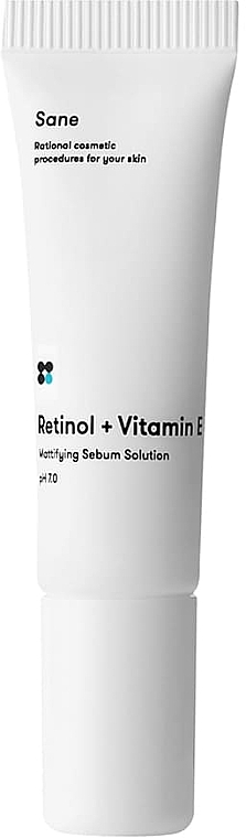 Mattifying Face Cream for Oily Skin - Sane Retinol + Vitamin B Mattifying Sebum Solutuon — photo N1