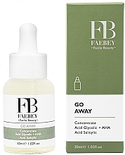Fragrances, Perfumes, Cosmetics Exfoliating & Moisturizing Concentrated Face Serum - Faebey Go Away Concentrate Glycolic Acid + Aha Salicylic Acid