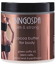 Fragrances, Perfumes, Cosmetics Body Cocoa Butter with Stem Cells, Retinol and D-panthenol - BingoSpa