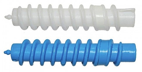 Spiral Perm Curlers d16, white-blue - Tico Professional — photo N2