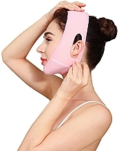 Breathable Face Sculpting Mask, pink - Yeye V-line Mask  — photo N4