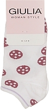 Fragrances, Perfumes, Cosmetics Socks 'Button', white - Giulia